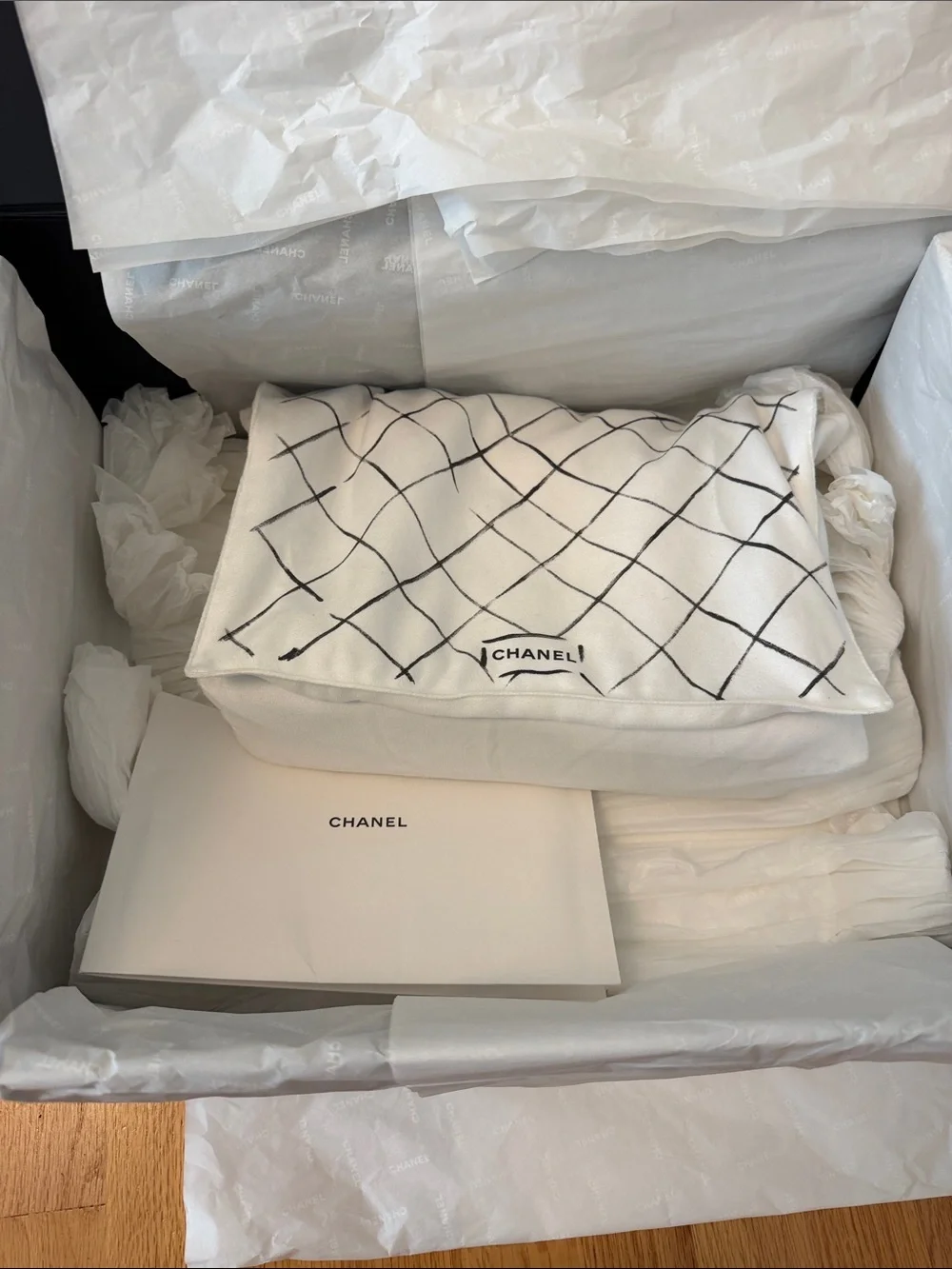 Authentic Chanel Classic Jumbo Double Flap Bag - Navy Blue Caviar Leather
